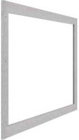 Hager Ausgleichsrahmen FZ305N zur Vergrößerung der Wandabstufung, Grau, B/H/T: 134,5 x 129,5 x 2,2 cm - Bild 1