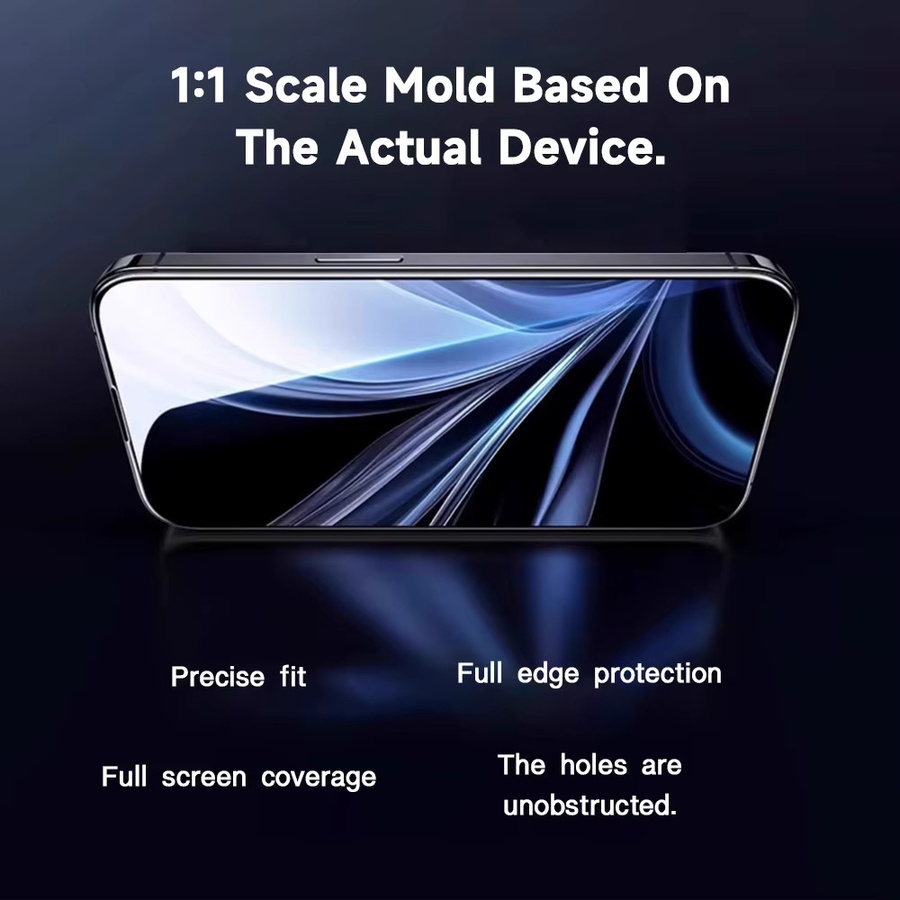 Staubschutz-Displayschutzfolie aus Panzerglas für Xiaomi Poco F8 Ultra, F8 Pro, X8 Pro und X8 Pro Max, transparent - Bild 5