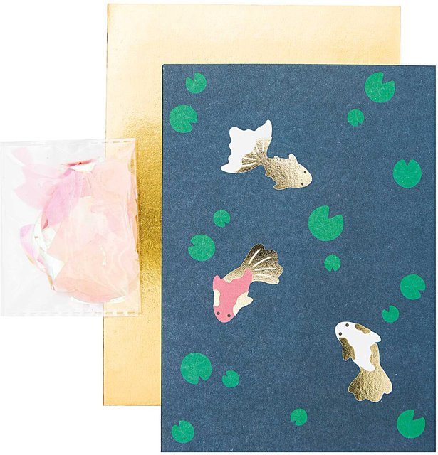 Rico Design Paper Poetry Grußkartenset Jardin Japonais Kois - Bild 1