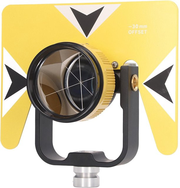 Koogeelife Rundes Prisma-Objektivglas für Fotografie und Vermessung mit 64 mm effektivem Durchmesser in Silber und Gelb - Bild 1