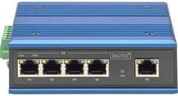 Digitus Industrial Ethernet Switch DN-651120 unmanaged 4 Port Gigabit PoE+ mit 1 Port Uplink für Desktop oder DIN-Schiene - Bild 2