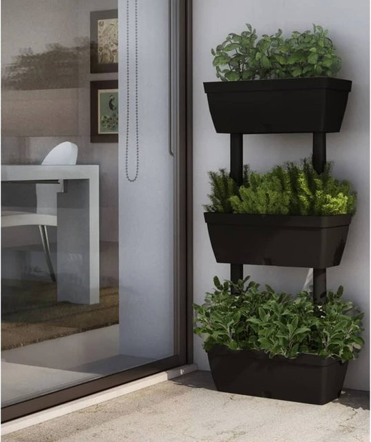 6er Set Gartenfackeln von Super Merchant in Anthrazit, Höhe: 100 cm, ideal für Terrasse, Balkon und Garten - Bild 1