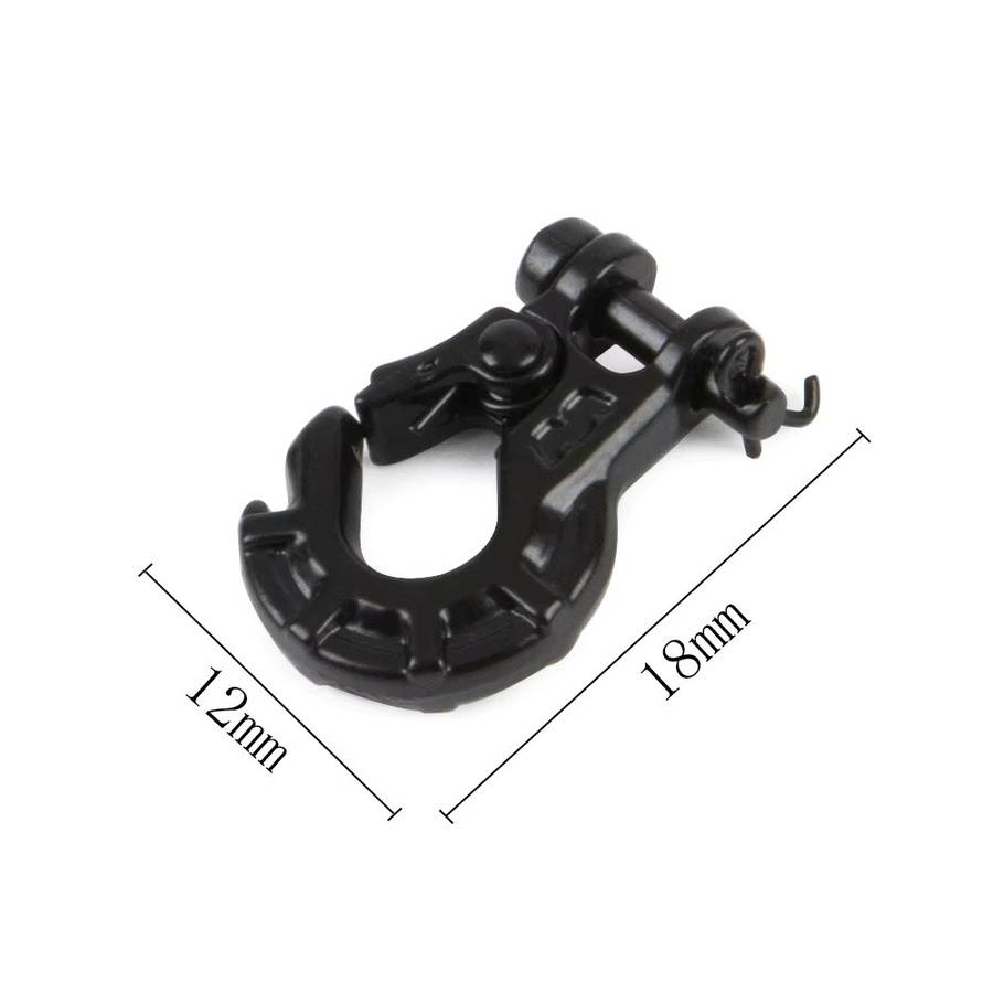 MALOM RC Metall-Winden-Abschlepphaken, Zubehör, 1:10, Schwarz - Bild 2
