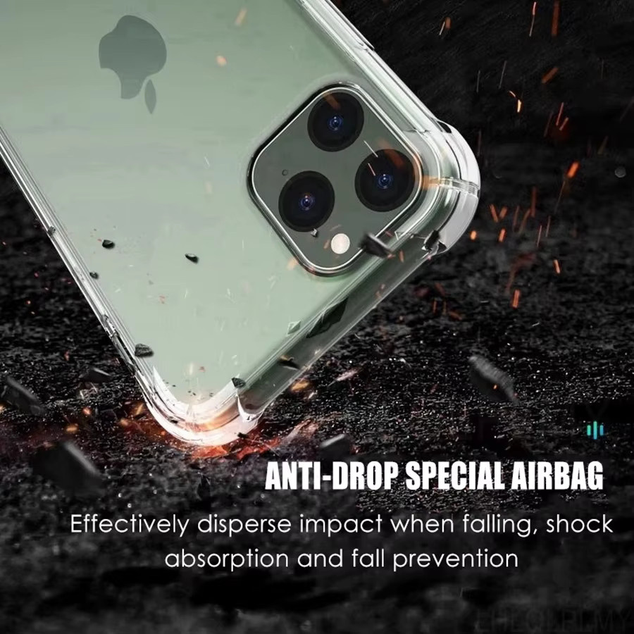 Stoßfeste Silikon-Handyhülle für Apple iPhone 17 Pro Max, 16, 15, 14, 13, 12 Mini, 11 und weitere Modelle, transparent - Bild 5