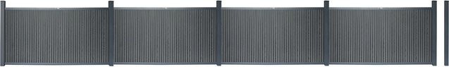 Home Deluxe WPC-Sichtschutzzaun Callado Premium aus Aluminium in Anthrazit, 2 Elemente, Höhe: 115 cm, Breite: 383 cm - Bild 1