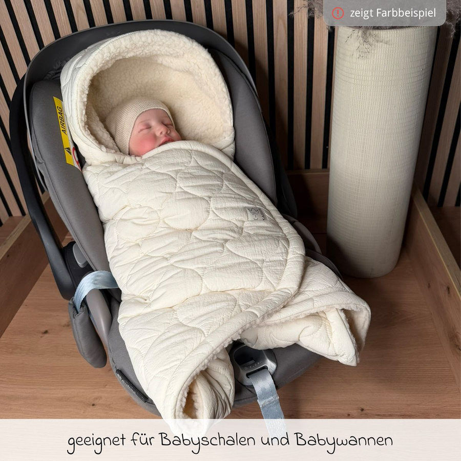 Kaiser Nylon-Einschlagdecke für Babyschalen und Babywannen, Wintermodell, Farbe: Grün, Leave Green - Bild 2