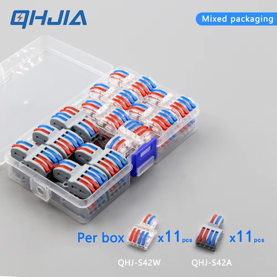 QHJIA Steckklemmenblock Combo-Box-Pack feuerfest für Solar und Zuhause 250 V 32 A 0,14–4 mm2 CE/UL - Bild 2