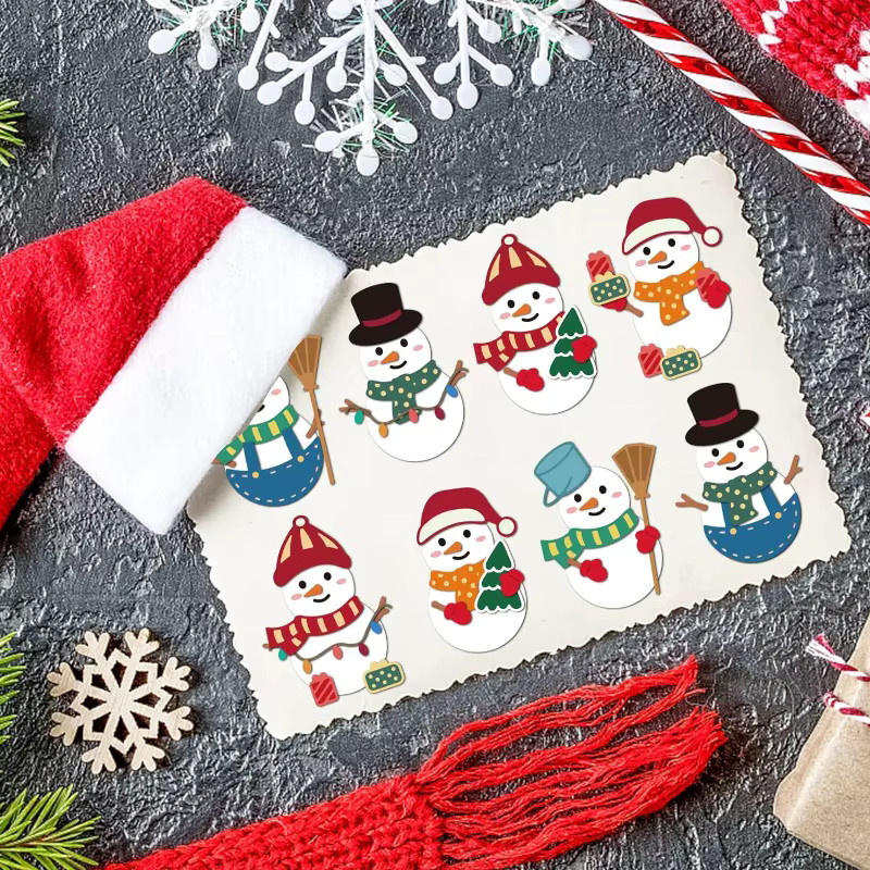 2er-Set Schneemann mit Hut und Schal aus Carbonstahl als Schneiden und Stanzen für Scrapbooking und DIY-Bastelarbeiten - Bild 2