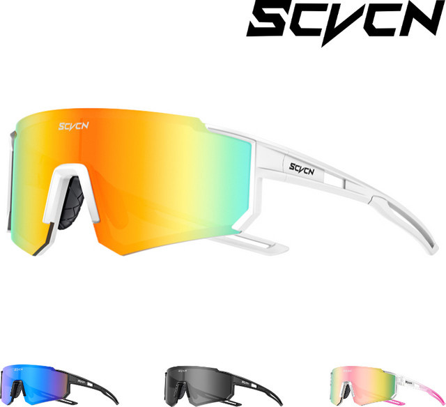 SCVCN Sportsonnenbrille, Unisex, Vollrand, mehrfarbig, Kunststoff - Bild 1