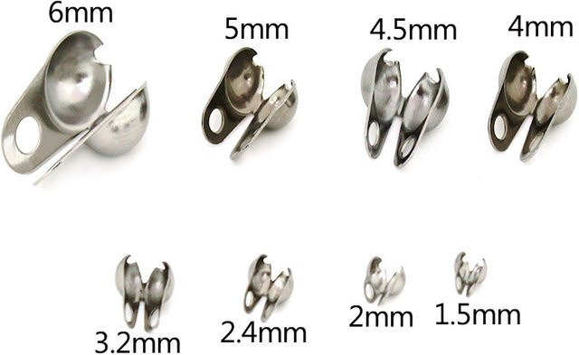 SUMOORL Kugelkettenverbinder Edelstahl, Silber, Unisex - Bild 1