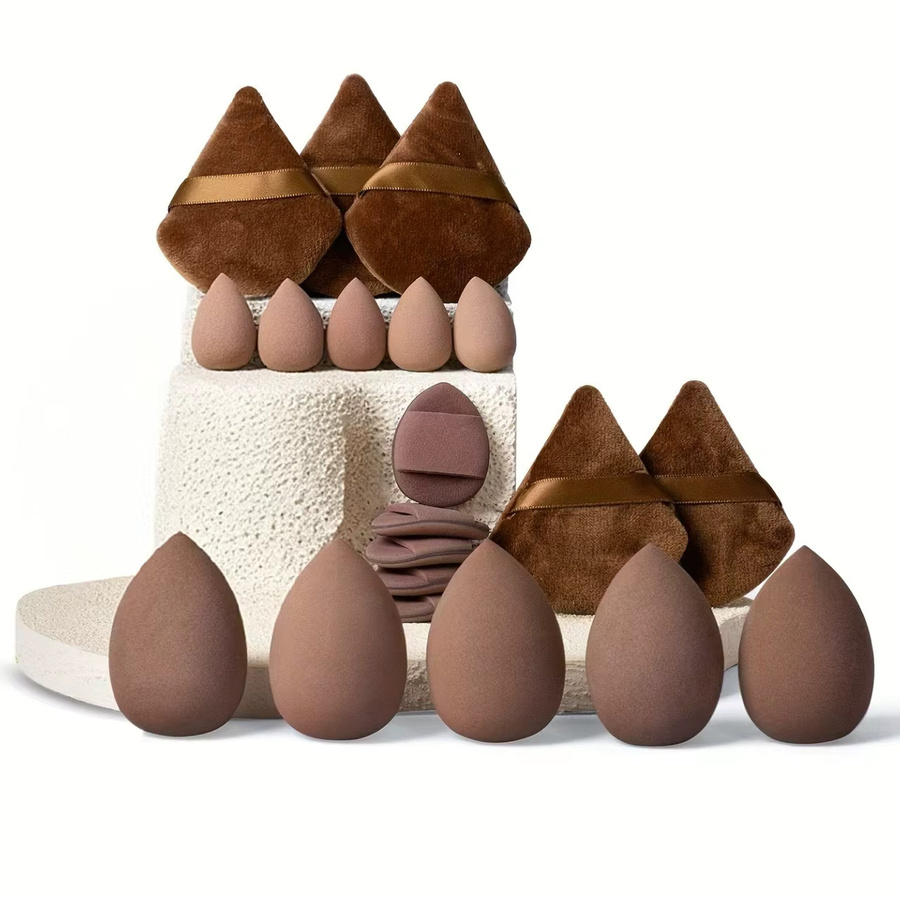 HUAZDS Pro-Blender Schwamm-Set, 20-teilig, Beige, Unisex - Bild 2