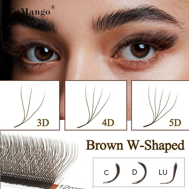 CoMango W-Style Wimpernverlängerungen, braun, Unisex - Bild 1