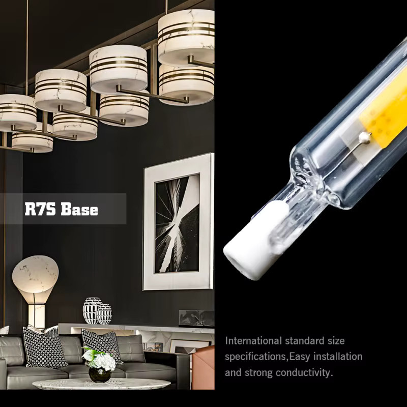 Lamparda Superbright LED R7S COB Rohr Birne, transparent, Ersatz für Halogenlampen J78 J118 - Bild 5