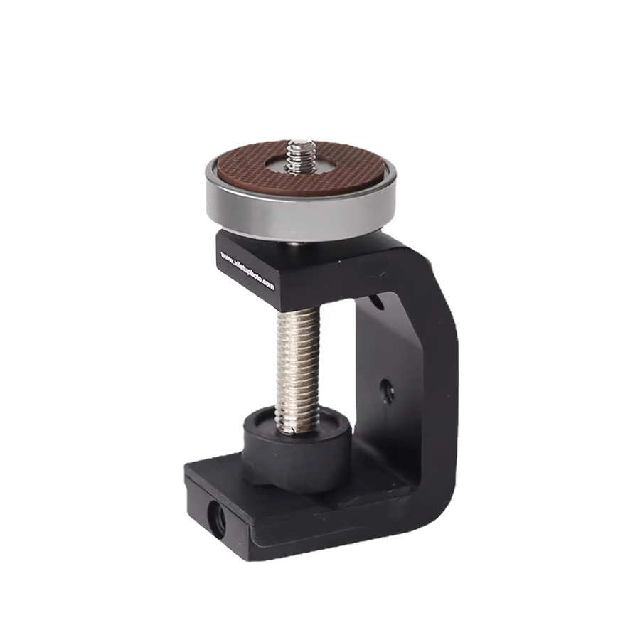 Xiletu TC-50 Universelle C-Clip Kamera-Klemme aus Aluminiumlegierung mit 1/4 Zoll Schraube in Schwarz - Bild 1