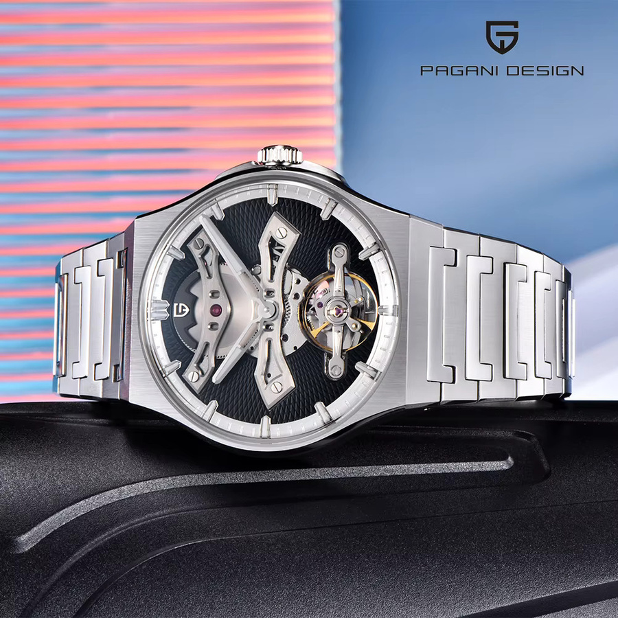 PAGANI DESIGN Armbanduhr Automatik, Edelstahl, Saphirglas, 42 mm, Herren - Bild 4