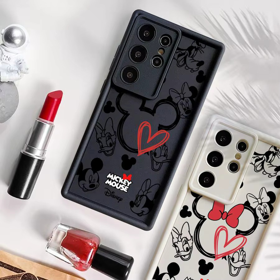 Disney Mickey Minnie Heart Soft Cover Handyhülle für Samsung Galaxy S26 Ultra S25 S24 S23 S22 S21 S20 FE und weitere Modelle - Bild 3