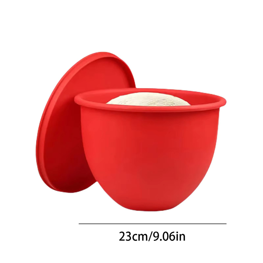 KitchenAid Silikon-Mischerschalen mit Deckel für 5-Qt-Mixer mit neigbarem Kopf, Rot, Rund - Bild 6