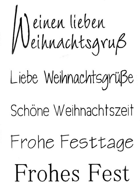 Clear Stempel-Set Weihnachtsgruß - Bild 1