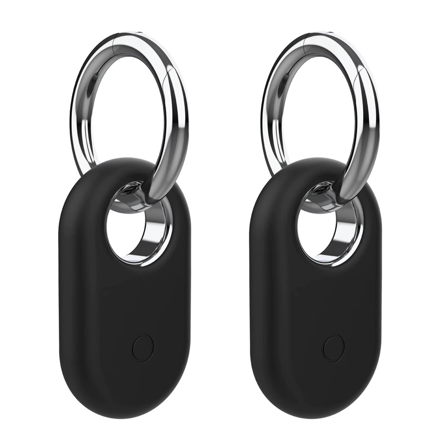 Schutzhülle für Samsung Galaxy SmartTag 2 Locator Tracker mit Schlüsselanhänger in Schwarz - Bild 3