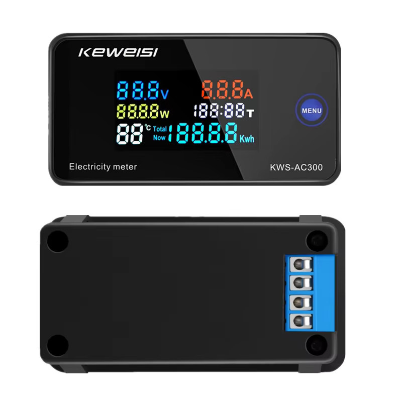 KWS AC300 6-in-1 Digitales Wattmeter AC Amperemeter mit LED-Display in Schwarz - Bild 4
