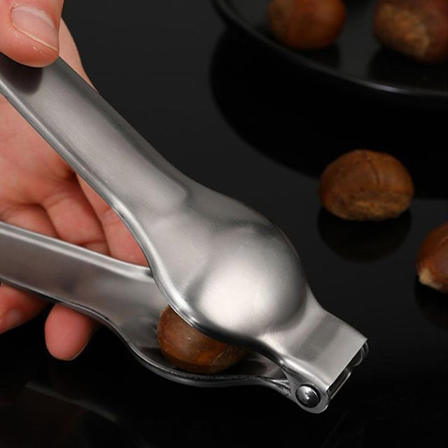 NATAWA 2-in-1 Nussknacker aus Edelstahl in Grau/Silber - Bild 1