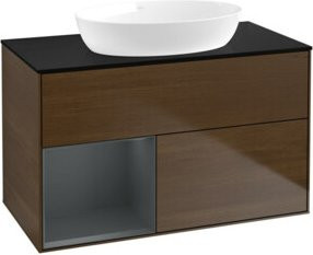 V&B Waschtischunterschrank Finion 100 in lackierter Ausführung, B/T/H: 100 x 50,1 x 50,1 cm - Bild 1