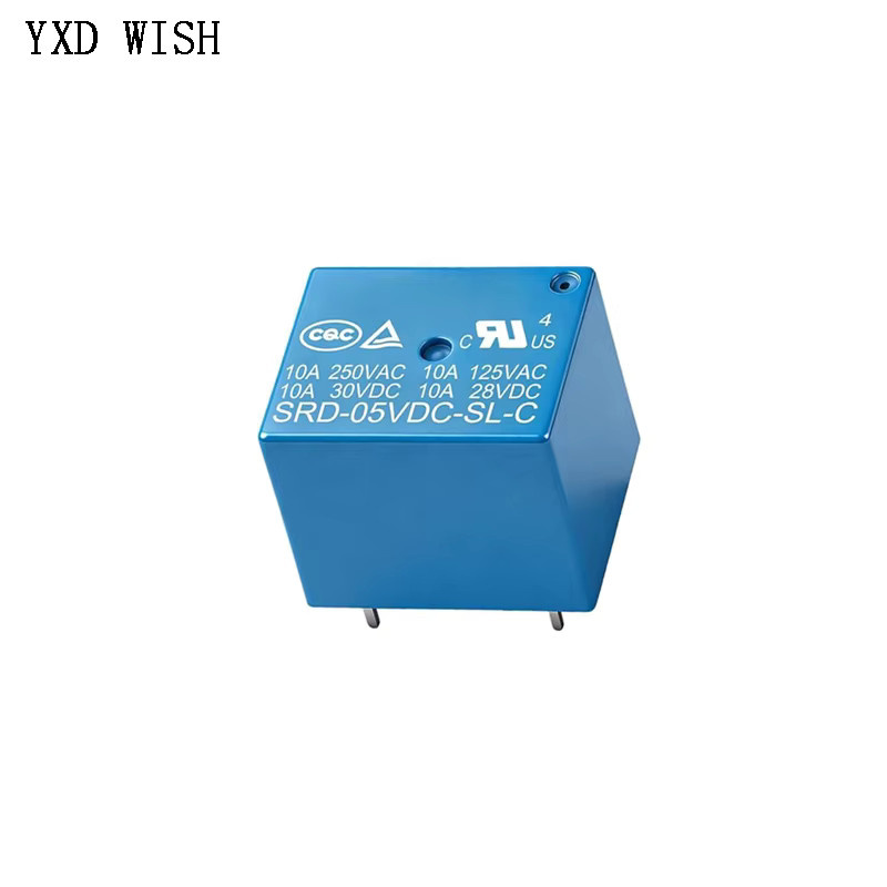 10 Stück YXD WISH Mini Relais 5 Pins SRD-Serie 10 A in Blau (5V, 12V, 24V DC) - Bild 2