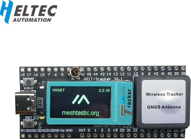 Heltec Wireless Tracker LoRa+GNSS Entwicklungsboard mit ESP32-S3, SX1262, Wi-Fi, Bluetooth und GNSS Empfänger für Meshtastic und IoT Anwendungen in Schwarz - Bild 1