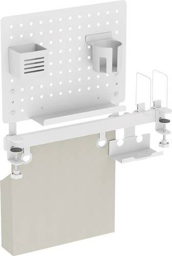 LogiLink PB0101 Home Office-Set aus Metall in Weiß mit Mehrfachfächern - Bild 1