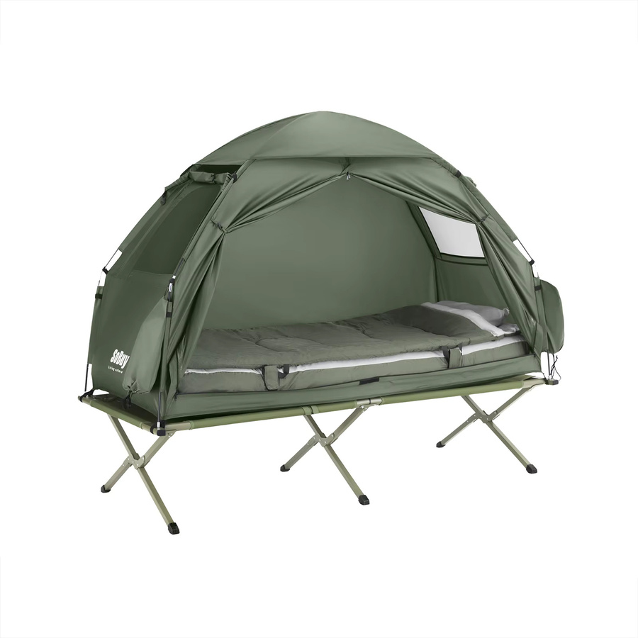 SoBuy 4in1 Campingzelt mit Campingliege OGS32 Grün - Bild 3