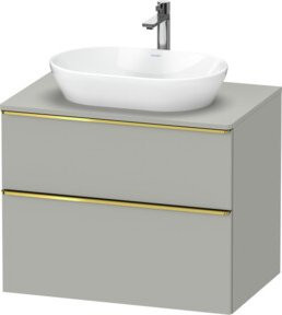 Duravit Waschtischunterschrank D-Neo in Grau Matt, Breite: 80 cm, Tiefe: 55 cm, Höhe: 66,4 cm - Bild 1