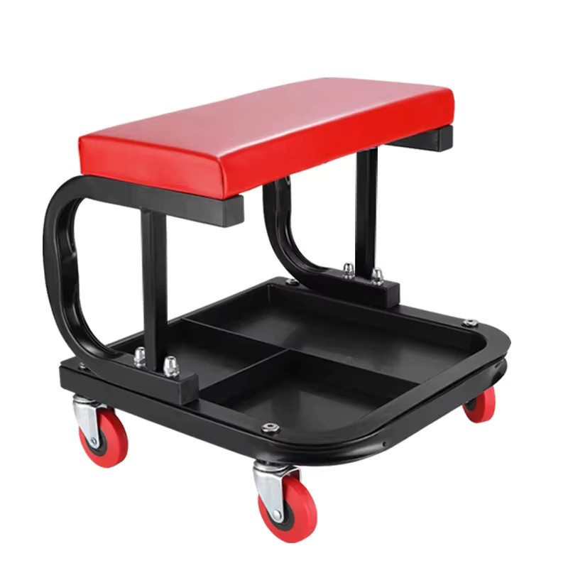 YUZHI Rollbarer Werkzeugwagen in Rot mit Werkzeugablage und Tablett für Werkstatt und Automobilreparaturen B/T/H: 36,0 x 35,0 x 35,0 cm - Bild 3