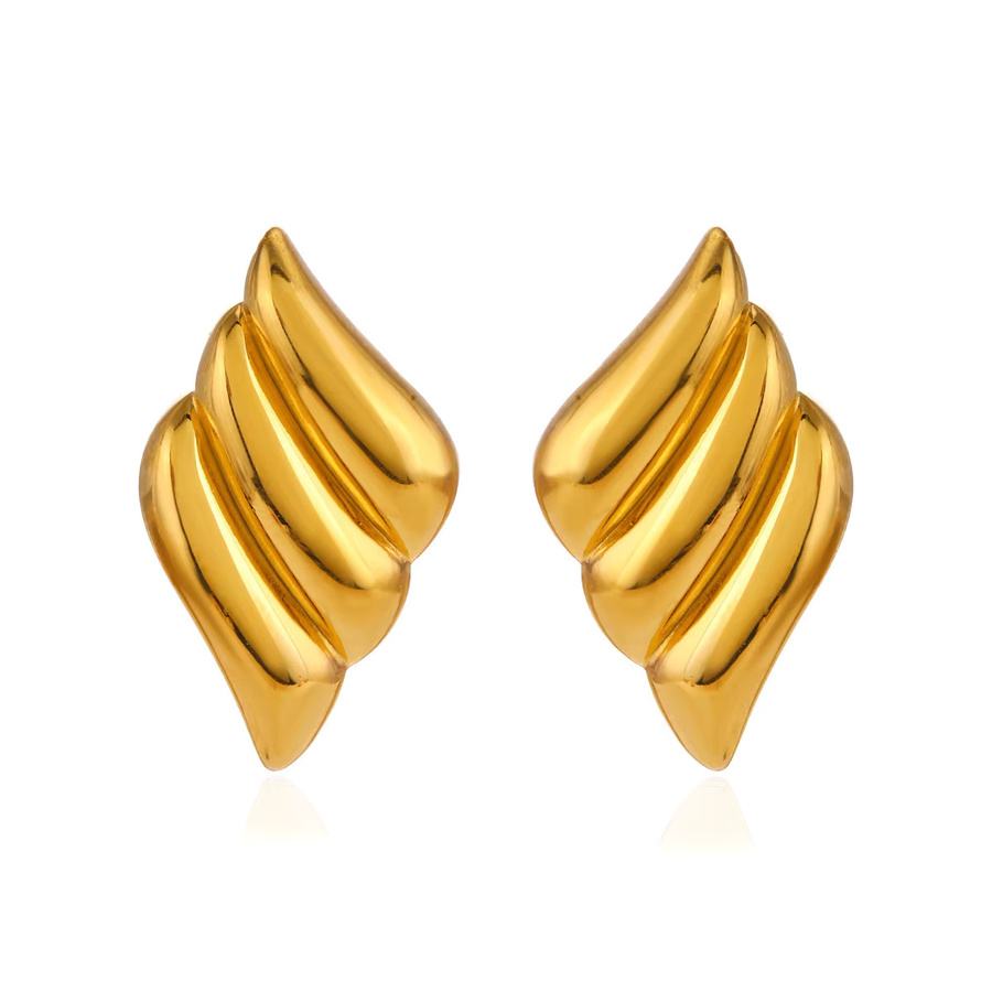 CARLIDANA Ohrstecker, Edelstahl, Gold, Damen - Bild 4