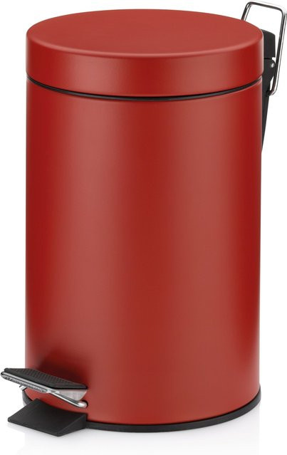 Kosmetikeimer Kela MONACO mit Pedal aus Metall in Orange und Rot, Höhe: 26 cm, Breite: 26 cm, Tiefe: 17 cm - Bild 1
