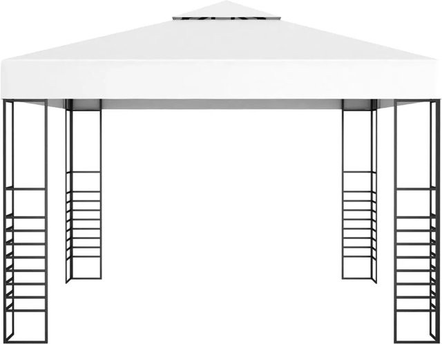 vidaXL Gartenpavillon Modell 11 in Weiß, B/T/H: 300 x 300 x 270 cm - Bild 1