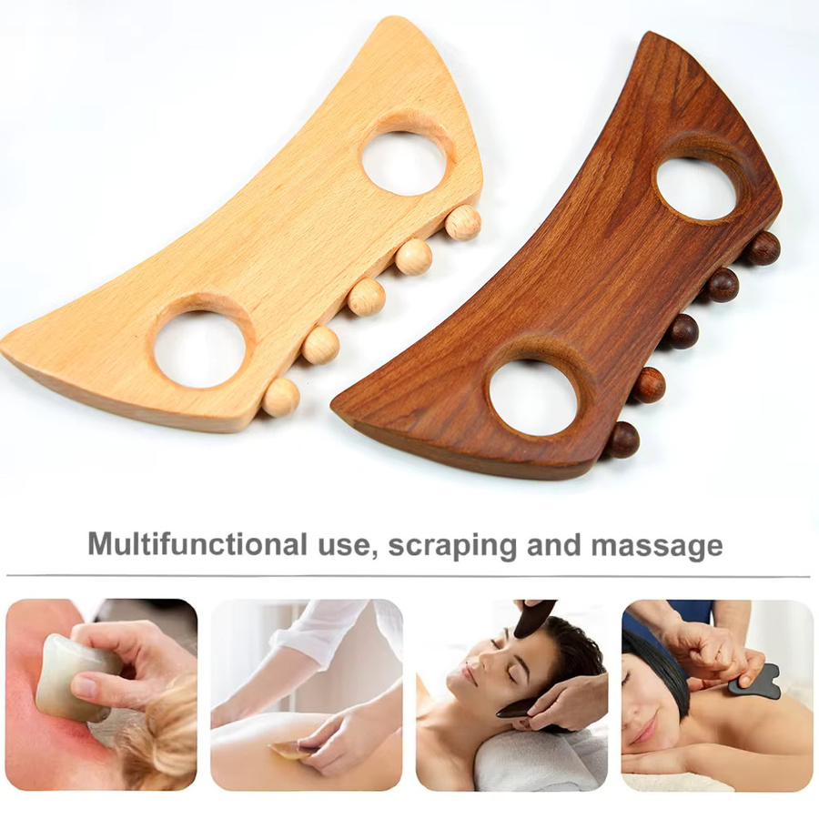 EGASSAM Holz Gua Sha Massagewerkzeug, Unisex - Bild 2