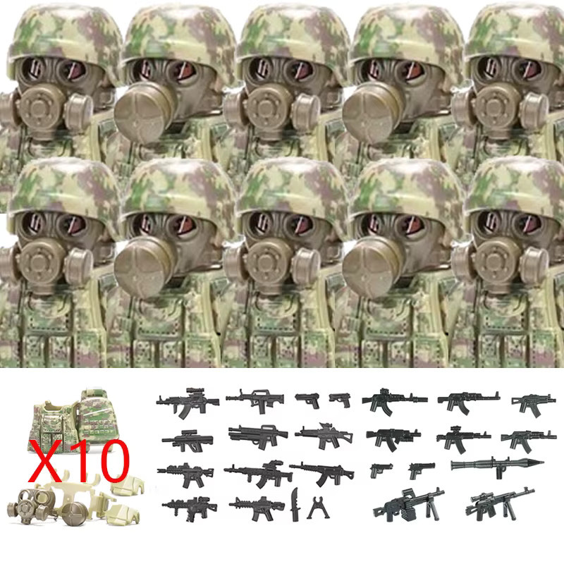 Semalam Militärsoldat Ukrainische Biochemische Spezialeinheiten, Bausteine Armee-Figuren - Bild 3