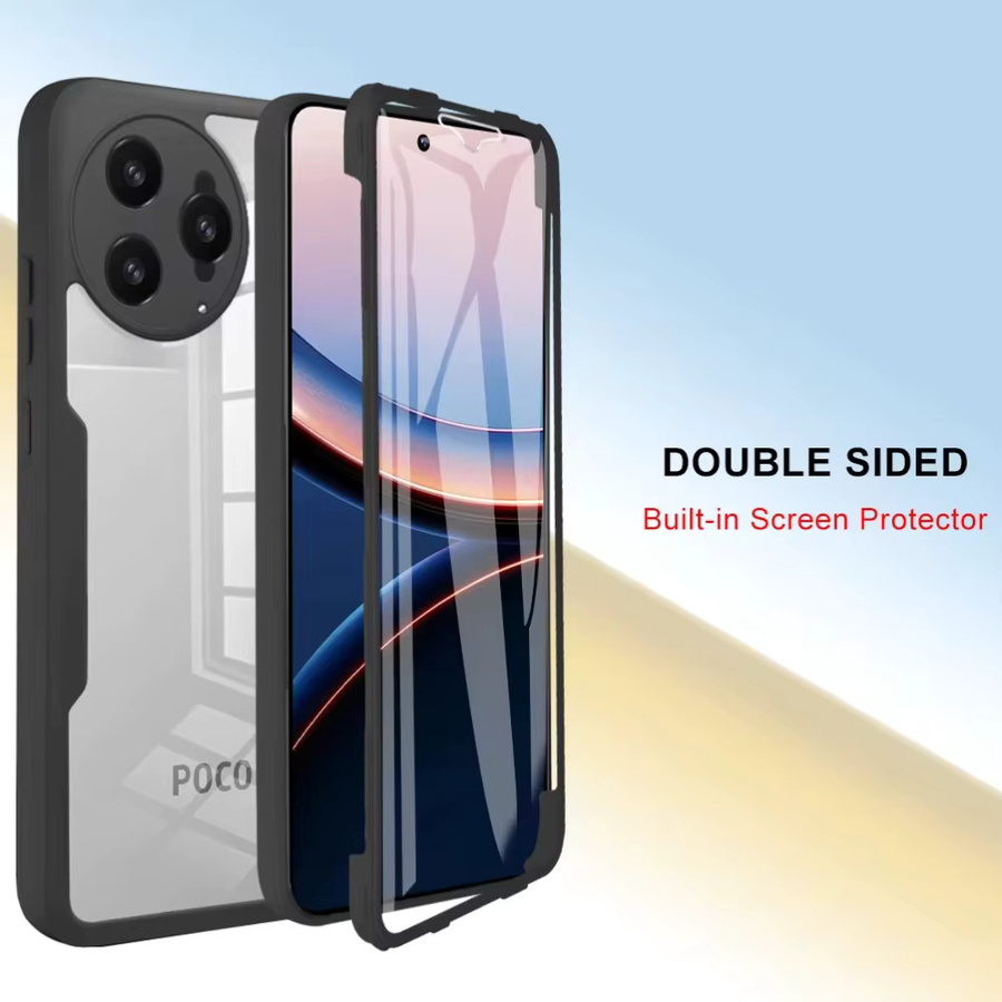 360-Grad-Vollschutz Schutzhülle für Xiaomi MI 17 15T Pro Max, Redmi K90 K80 ProMax und Poco F8 Ultra F7 M8 Pro in Blau - Bild 4