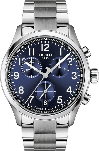 Tissot Chronograph, Quarz, Edelstahl, 42 mm, Herren, Blau - Bild 1