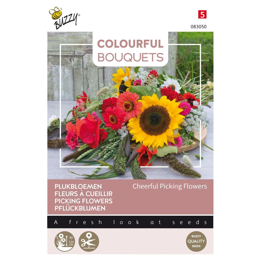 Buzzy Samen Pflückblumen-Mischung Cheerful Picking Flowers für Schnittblumen, 5 g - Bild 2