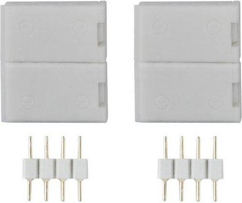 Paulmann YourLED ECO Clip-to-Clip LED Verbinder Weiß, 2er-Pack, Breite: 1,35 cm, Länge: 1,4 cm - Bild 1