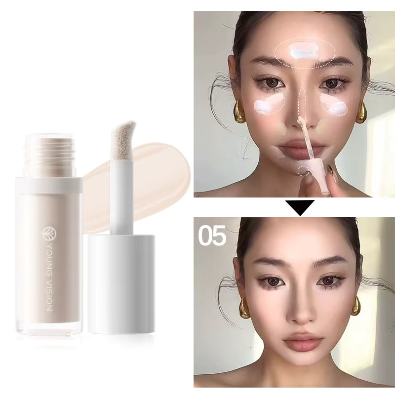 YOUNG VISION Flüssiger Bronzer und Highlighter, 4 Farben, Natürlich - Bild 2