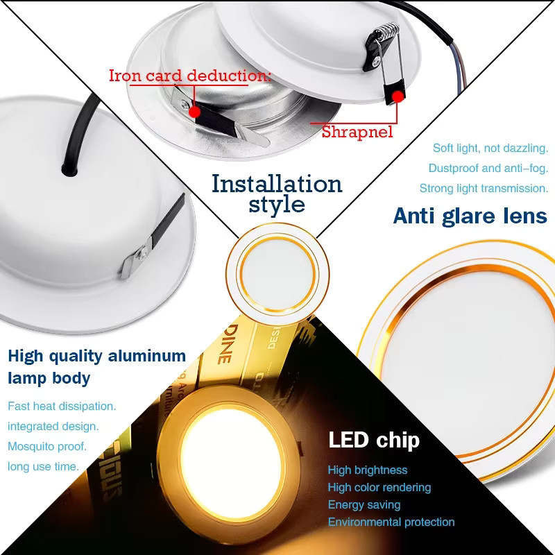 LATTUSO LED Einbau Downlight Rund für Wohnzimmer und Wohnkultur - Bild 2