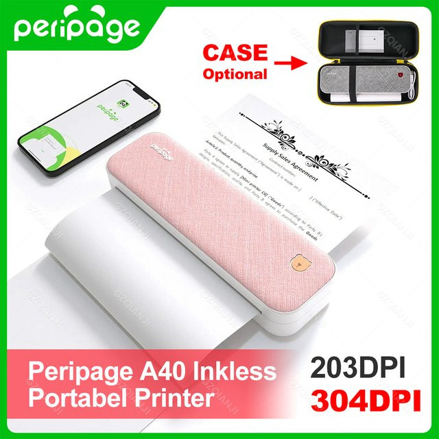 Peripage A40 Thermodrucker für Fotos und Notizen mit App-Steuerung für Büro, Schule und Reise - Bild 1