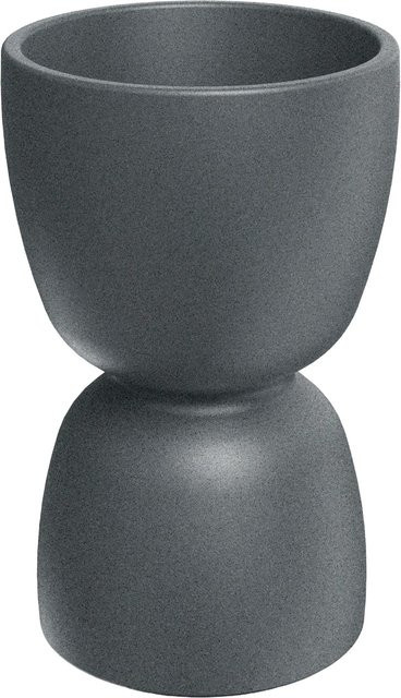 Prosperplast Blumentopf Duala Round in Granit Grau, Durchmesser: 40 cm, Höhe: 61 cm - Bild 1