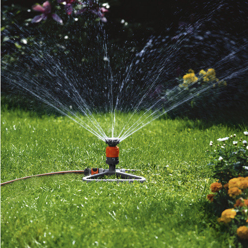 Gardena Comfort Vario Kreisregner auf Schlitten, anthrazit/orange, B/T/H: 28,1 x 27 x 6,5 cm - Bild 3