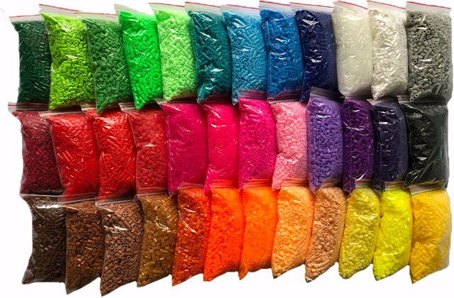 KTYSM Fuse Beads Set, 24/48 Farben, 5MM, 3D Pixel Puzzle Bügelperlen - Bild 1