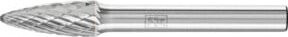PFERD TOOLS Hartmetall Hochleistungsfrässtift TOUGH Rundbogen RBF, Farbe: Silber, Durchmesser: 8 mm, Länge: 20 mm, Schaft-Durchmesser: 6 mm - Bild 1