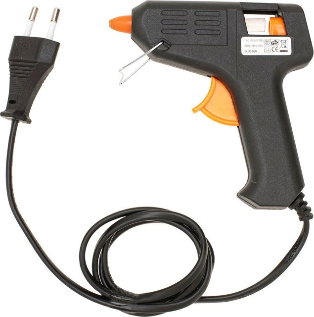 Glorex Mini Heißklebepistole in Schwarz mit 10W/240V - Bild 1