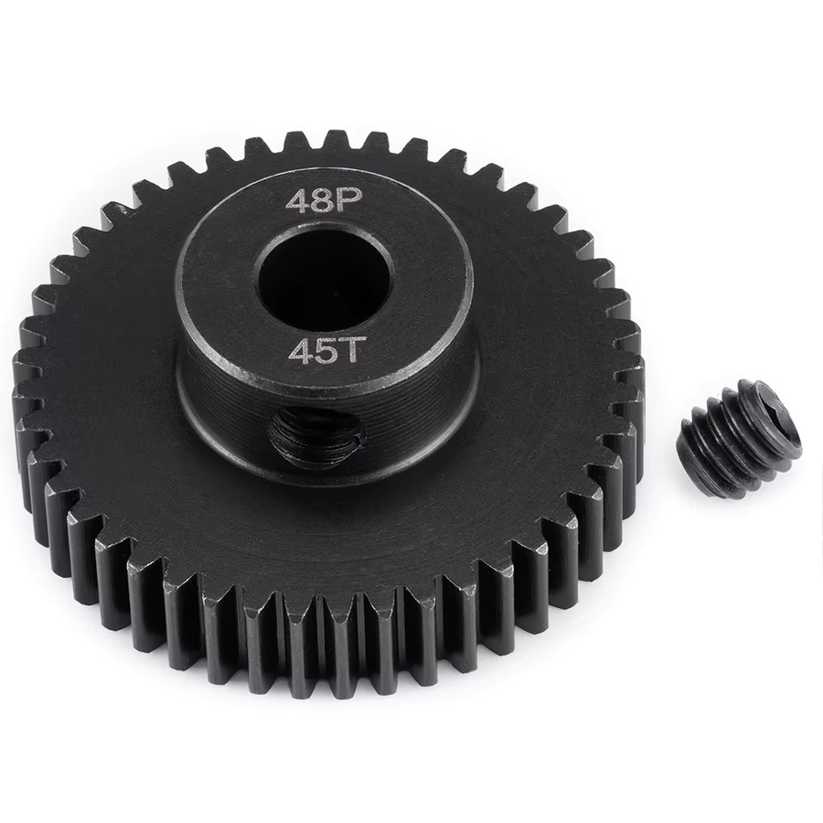 TRINOOD Stahl 48P Motor Getriebe Ritzel, Metall, Schwarz - Bild 2